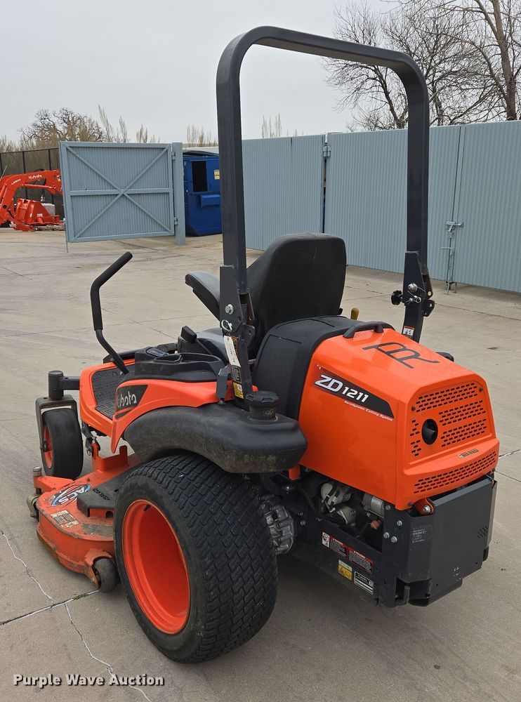 image for item DW8538 2022 Kubota ZD1211 ZTR lawn mower