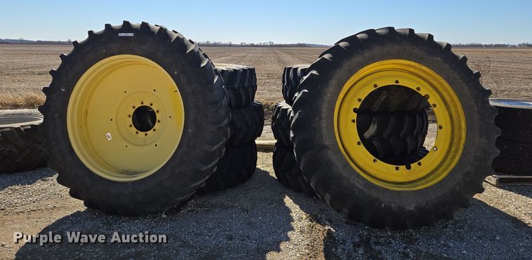image for item EQ6734 (8) tractor tires and wheels