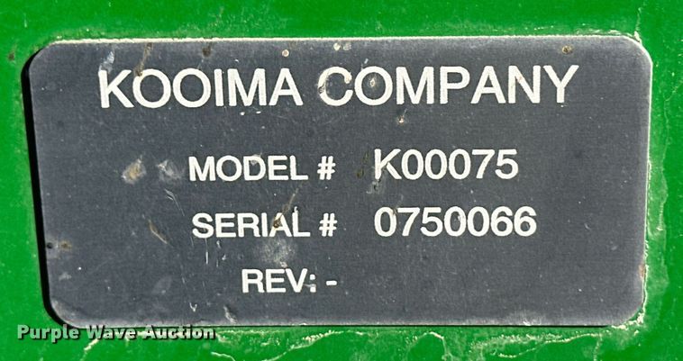 image for item ER8762 Kooima K00075 forage harvester header adapter