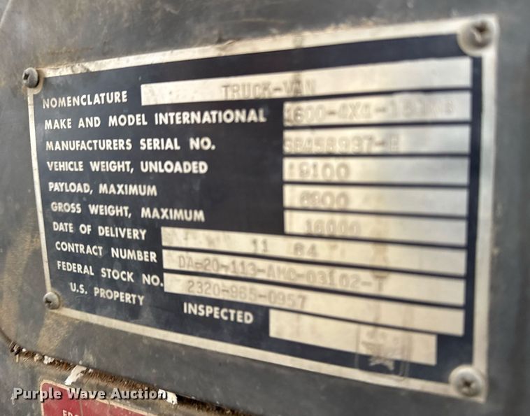 image for item NN9570 1964 International 1600 INT feed delivery truck