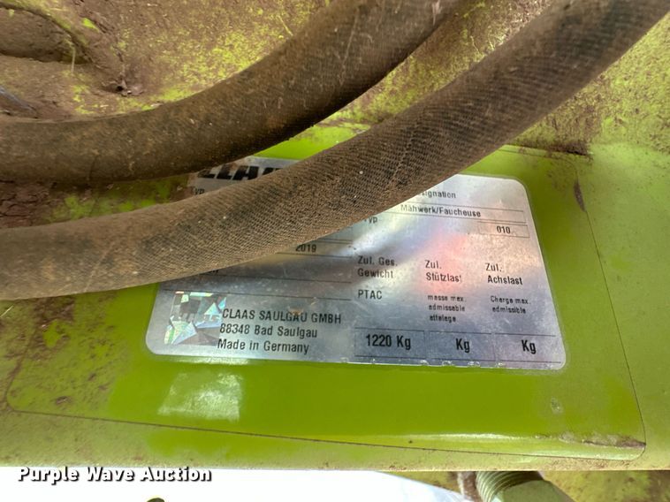 image for item YA0313 2019 Claas 3600 FC Disco swather / windrower