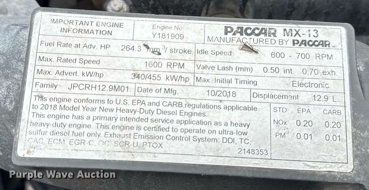 image for item DH9845 2019 Kenworth T680 semi truck