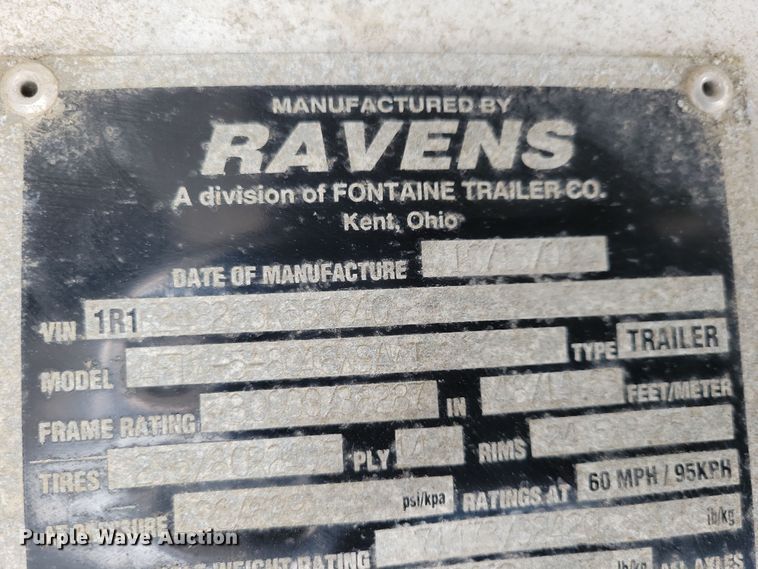 image for item DN3685 2005 Ravens flatbed trailer