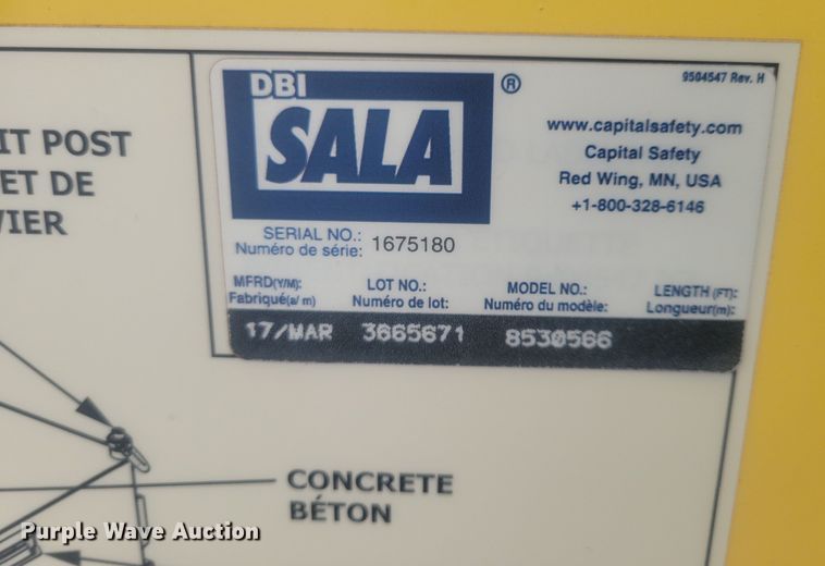 image for item DN3687 2017 DBI-Sala Flexiguard  fall protection equipment