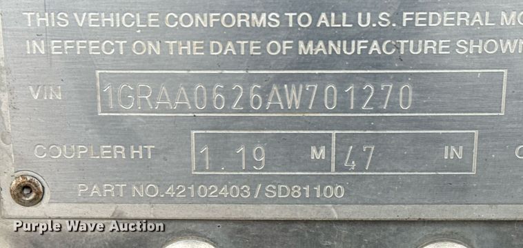 image for item DO2633 2010 Great Dane SUP-1114-11053 refrigerated van trailer