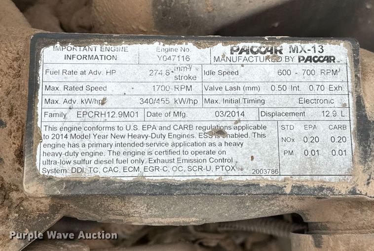 image for item DO2637 2015 Kenworth T680 semi truck