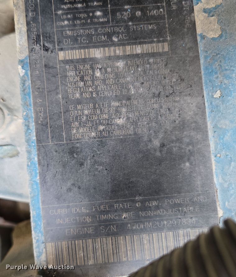 image for item DP6196 2002 International 4700 flatbed truck