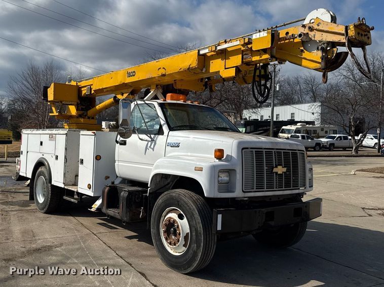 image for item DT0622 1992 Chevrolet Topkick C6500 digger derrick truck