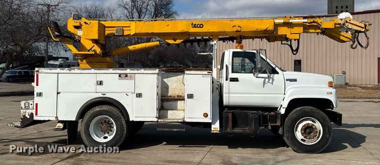 image for item DT0622 1992 Chevrolet Topkick C6500 digger derrick truck