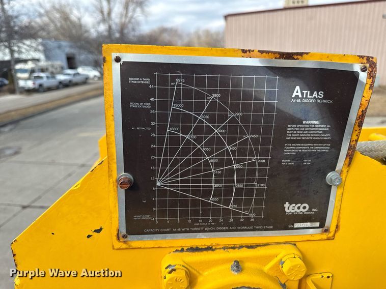 image for item DT0622 1992 Chevrolet Topkick C6500 digger derrick truck