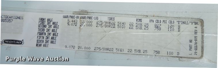 image for item DT7615 2015 Freightliner Cascadia semi truck