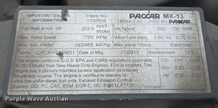 image for item DV1265 2017 Kenworth T680 semi truck