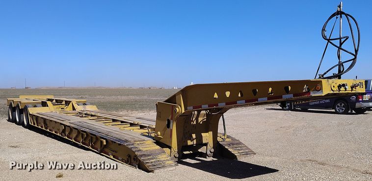 image for item DV6666 1997 Trail King lowboy equipment trailer