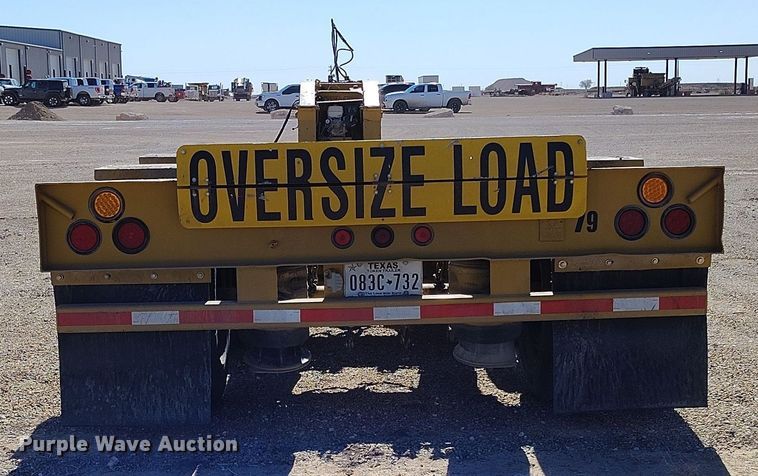 image for item DV6666 1997 Trail King lowboy equipment trailer