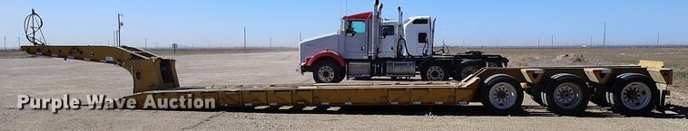 image for item DV6666 1997 Trail King lowboy equipment trailer