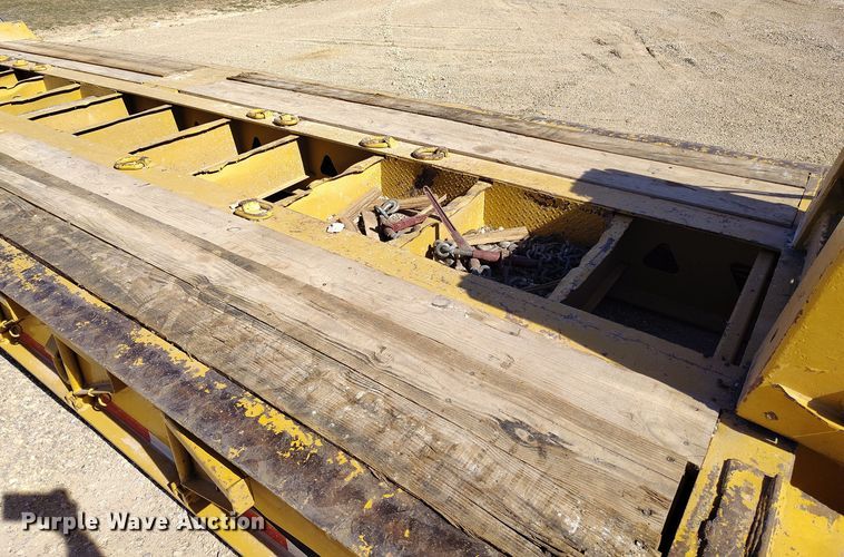 image for item DV6666 1997 Trail King lowboy equipment trailer