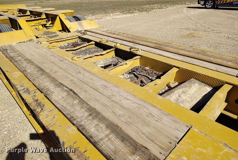 image for item DV6666 1997 Trail King lowboy equipment trailer