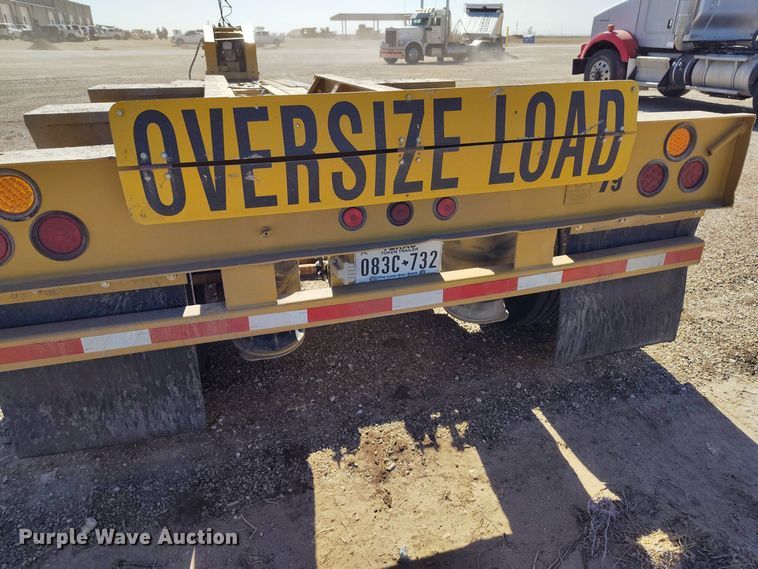 image for item DV6666 1997 Trail King lowboy equipment trailer