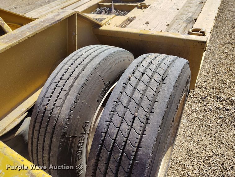 image for item DV6666 1997 Trail King lowboy equipment trailer