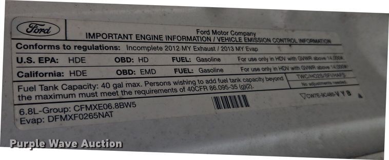 image for item EC3474 2013 Ford F450 Super Duty flatbed truck