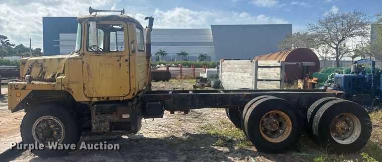 image for item EC3476 1969 Mack DM-600 truck cab and chassis