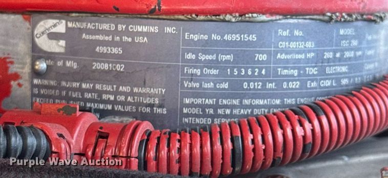 image for item EC3500 2009 Freightliner Business Class M2 106 box truck