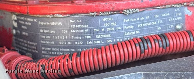 image for item EC3500 2009 Freightliner Business Class M2 106 box truck