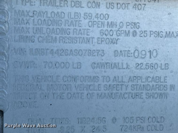 image for item ED5517 2010 Dragon tank trailer