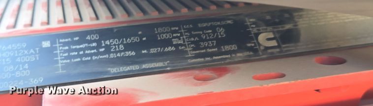 image for item EI4165 2015 Freightliner Cascadia 125 semi truck