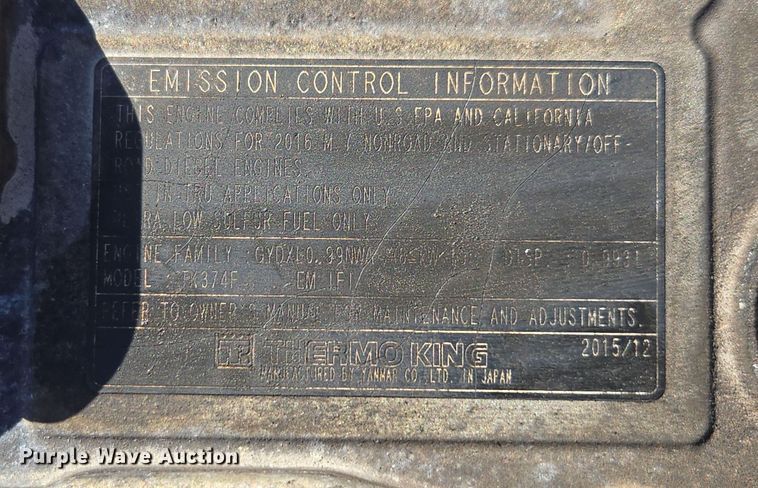 image for item EI4167 2017 Freightliner Business Class M2 106 refrigerated truck