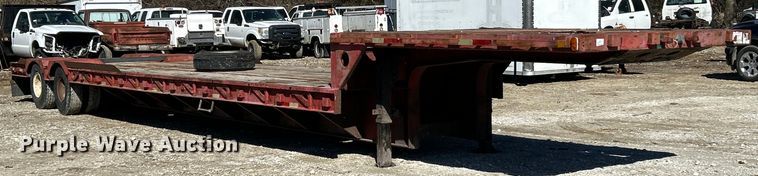 image for item EK2705 1982 Transcraft DTL-23-45 drop deck equipment trailer