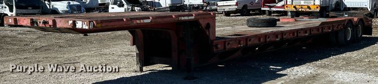 image for item EK2705 1982 Transcraft DTL-23-45 drop deck equipment trailer