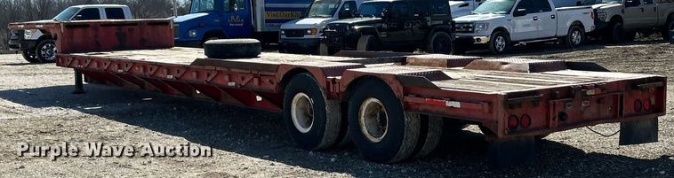 image for item EK2705 1982 Transcraft DTL-23-45 drop deck equipment trailer