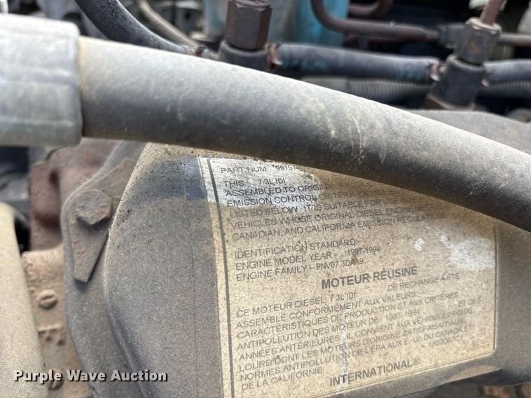 image for item EY9998 1994 International 4600 flatbed truck