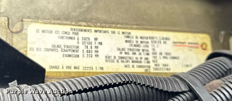 image for item DH9855 1995 Ford LS9000 pumper fire truck