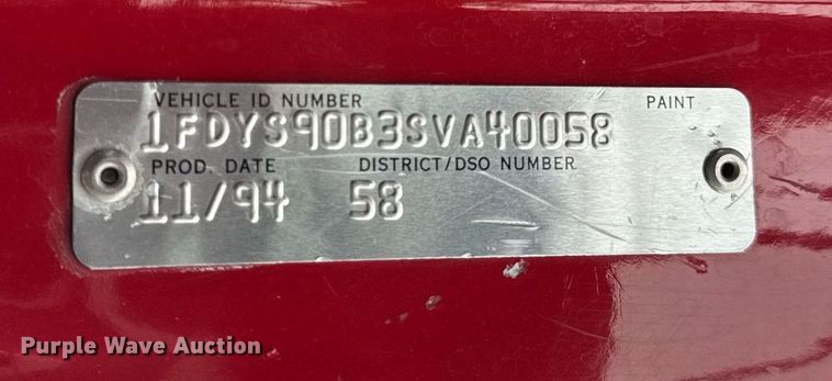 image for item DH9855 1995 Ford LS9000 pumper fire truck