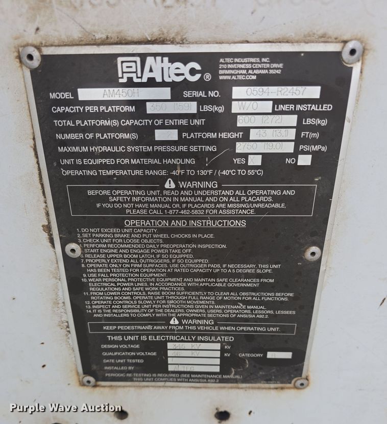 image for item DO7815 1995 Ford F800 bucket truck