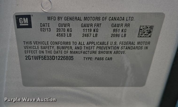 image for item DO7819 2013 Chevrolet Impala 