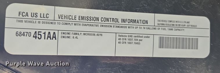 image for item DP6185 2021 Dodge Ram 3500 dump bale bed pickup truck