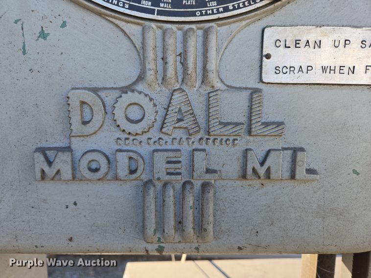 image for item DP6187 Doall ML metal cutting saw