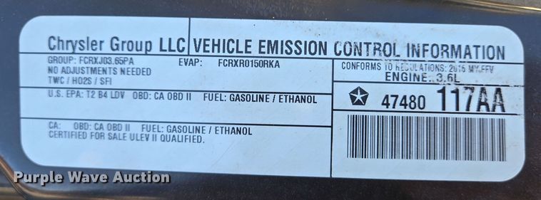 image for item DS5291 2015 Dodge Grand Caravan handicap accessible van