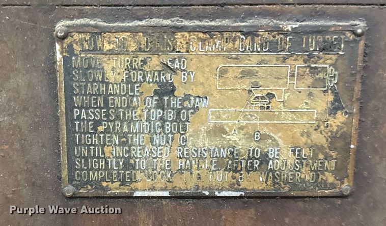 image for item DT0611 Hitachi H.B.F. 5A turret lathe