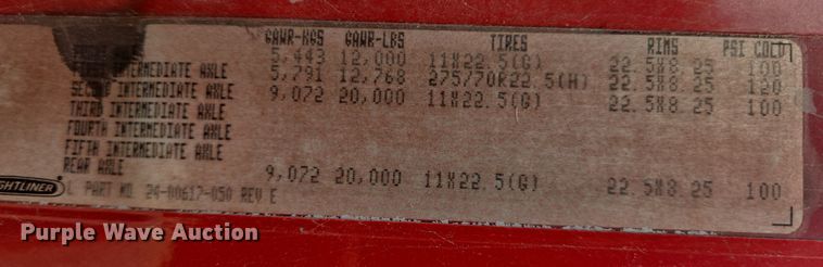 image for item DV1273 2001 Freightliner FL80 rollback truck