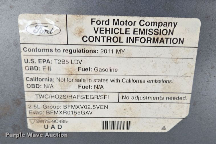 image for item DV1300 2011 Ford Fusion SE 