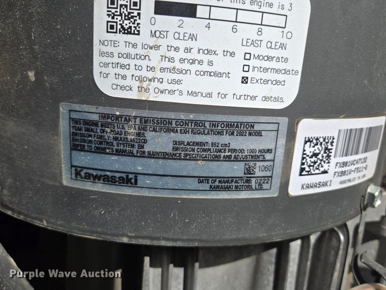 image for item DV2250 2022 John Deere Z930M  ZTR lawn mower