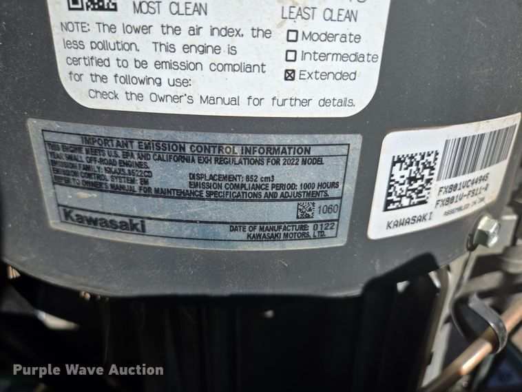 image for item DV2251 2022 John Deere Z930M ZTR lawn mower