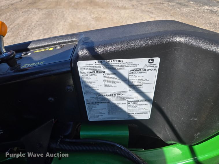 image for item DV2251 2022 John Deere Z930M ZTR lawn mower