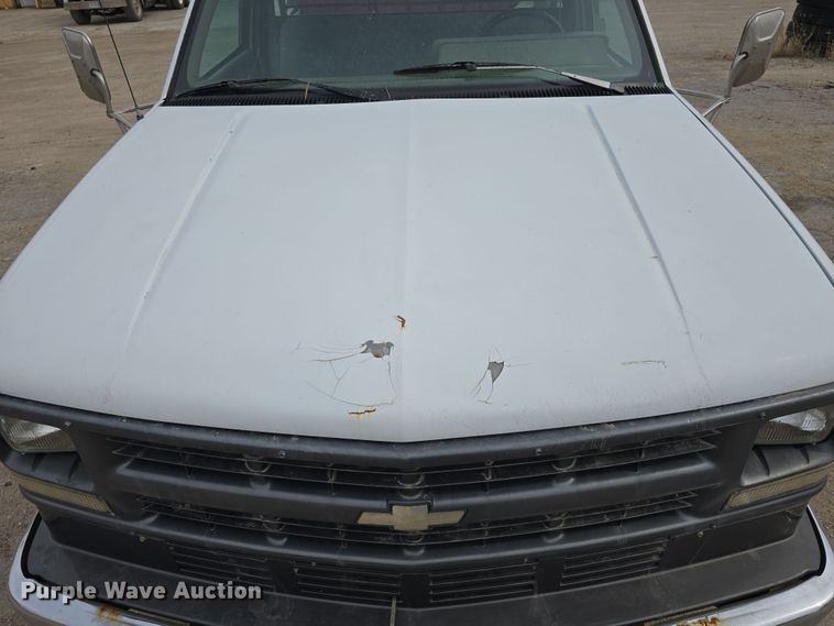 image for item DW3177 1994 Chevrolet Cheyenne C3500 dump flatbed pickup truck