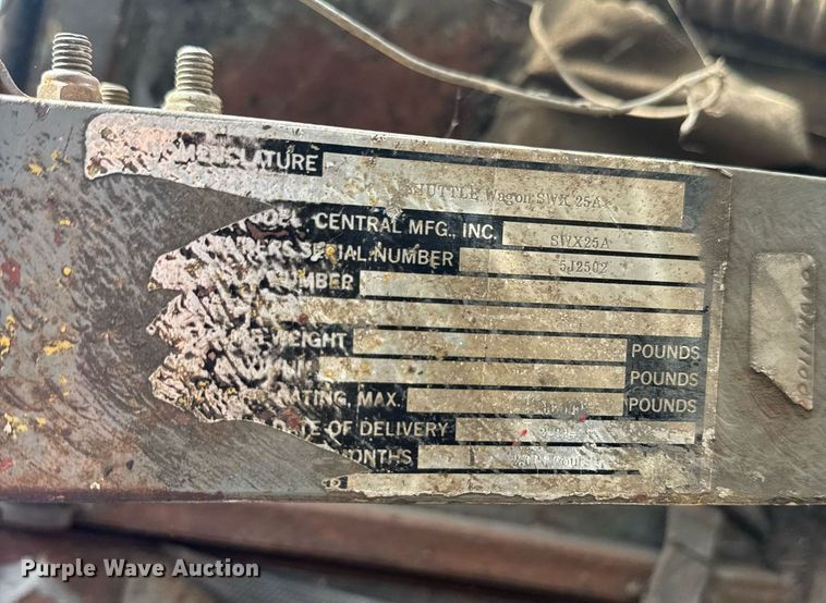 image for item EC3482 1989 ShuttleWagon SWX24A railcar mover