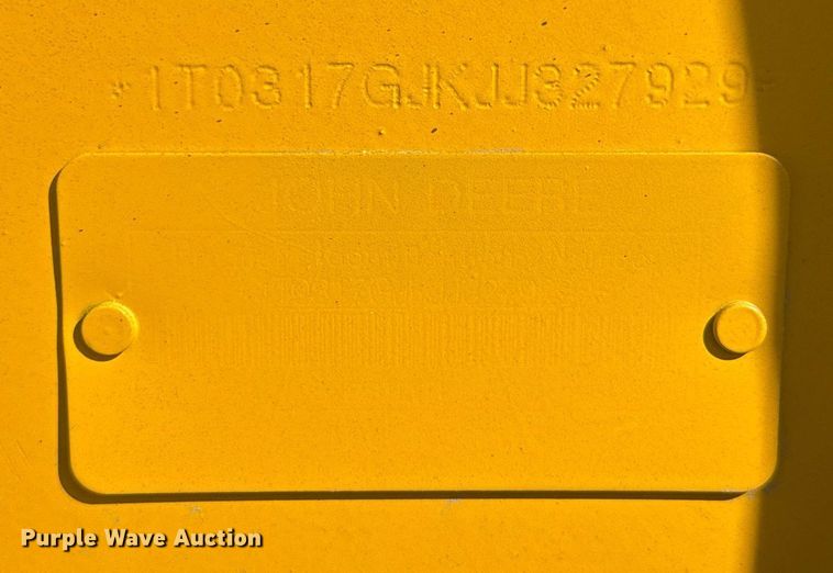 image for item EC3483 2018 John Deere 317G tracked skid steer loader